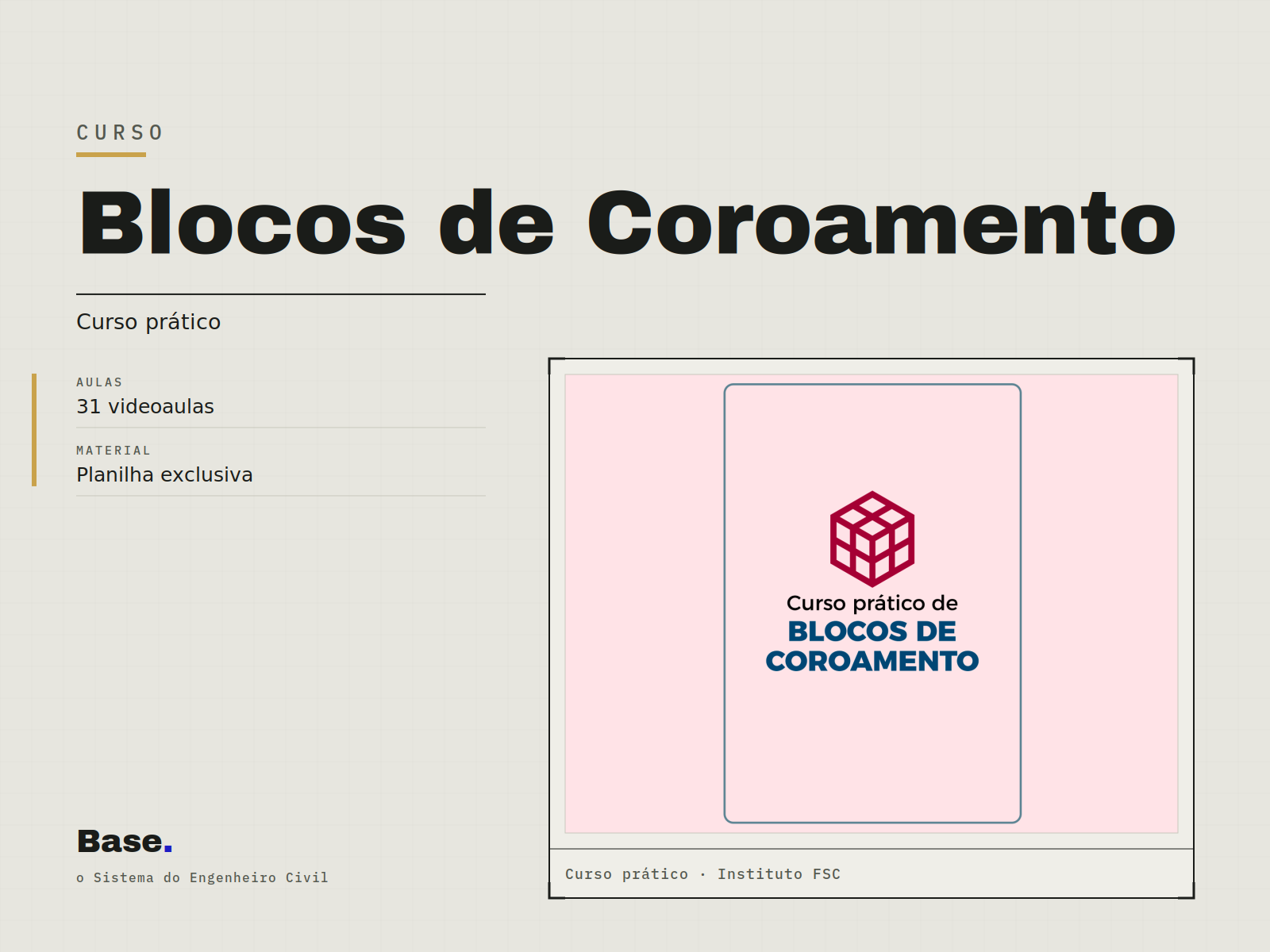 Treinamentos — Blocos de Coroamento